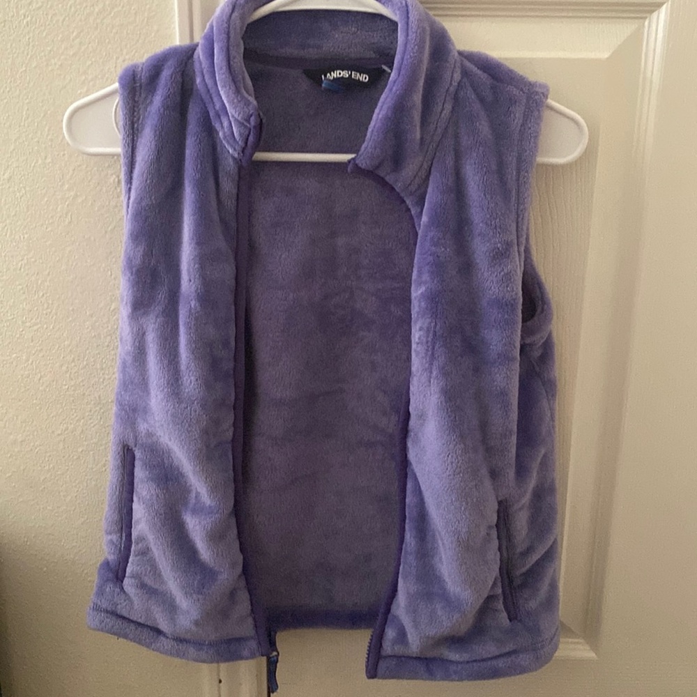 land’s end purple vest